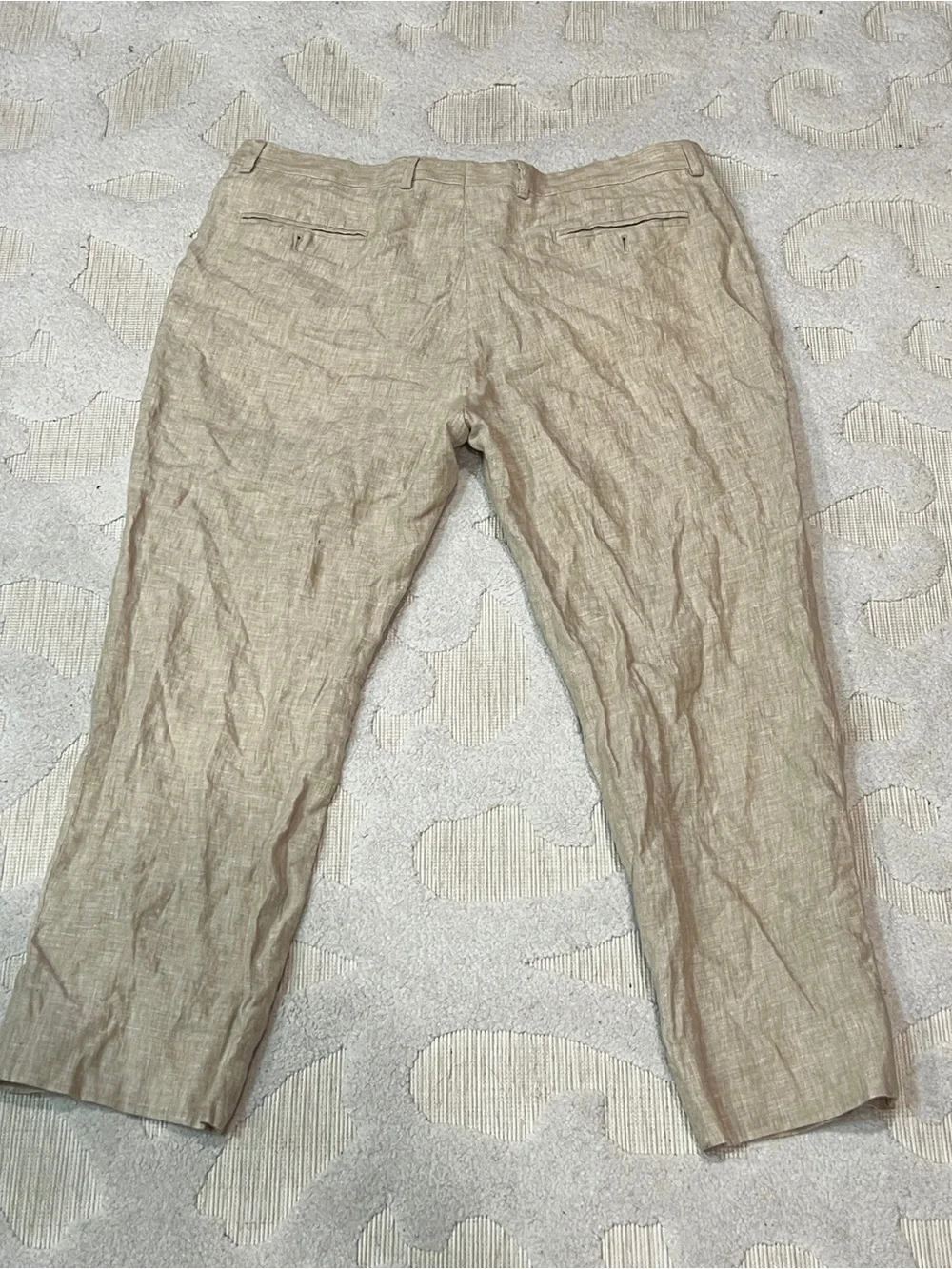Joseph Abboud Pants Men Size 38x28 Dress Casual Old Money 100% Linen Resort
